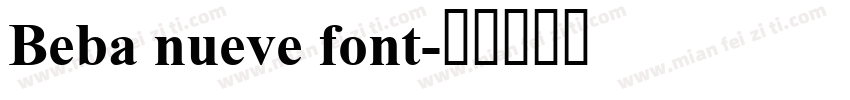 Beba nueve font字体转换